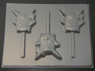 466sp Poker Man Chocolate or Hard Candy Lollipop Mold